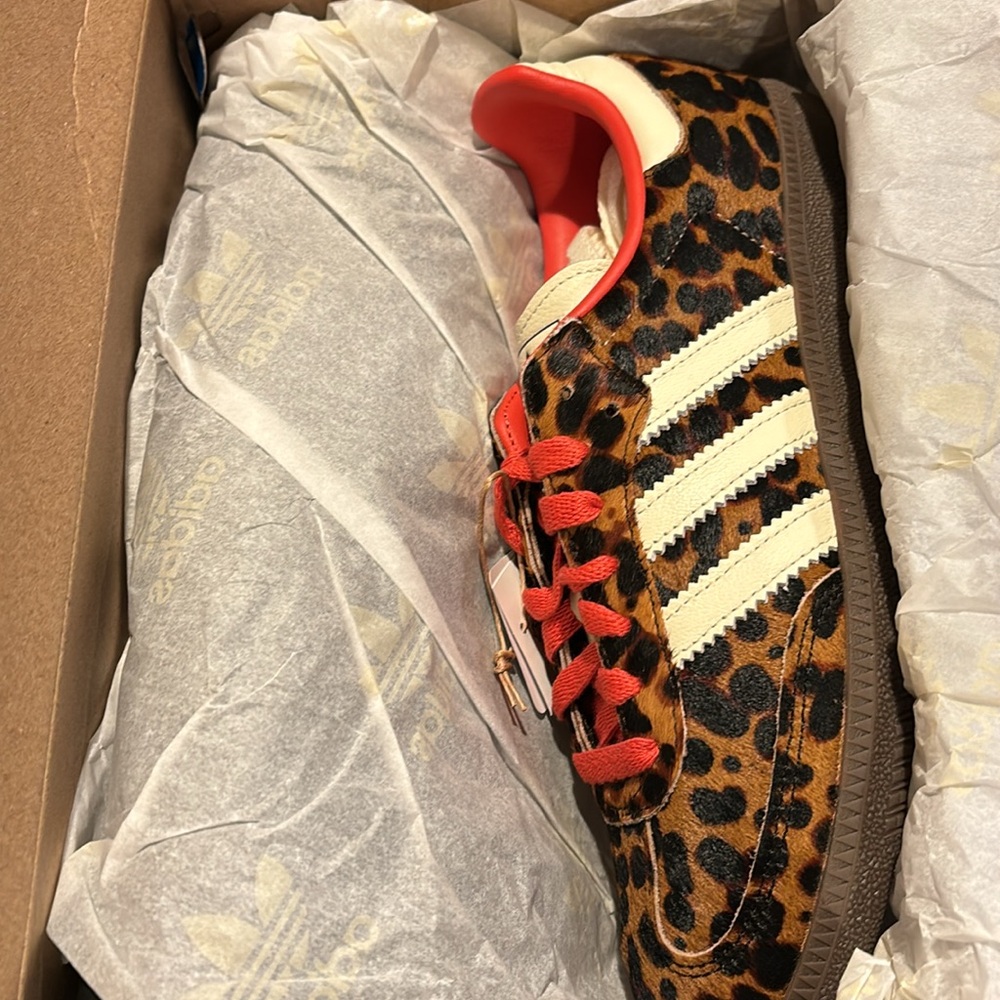 Adidas Samba OG Preloved Red Leopard JI2734 Women's Sneakers  Cheetah Pack - Picture 11 of 11